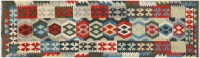 Preview: Afghan Maimana Kelim Teppich 80x300 Handgewebt Läufer Bunt Geometrisch Handarbeit Preview: Afghan Maimana Kelim Teppich 80x300 Handgewebt Läufer Bunt Geometrisch Handarbeit