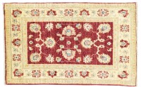 Vorschau: Afghan Chobi Ziegler Teppich 60x90 Handgeknüpft Rot Floral Orient Kurzflor Wohnzimmer Vorschau: Afghan Chobi Ziegler Teppich 60x90 Handgeknüpft Rot Floral Orient Kurzflor Wohnzimmer
