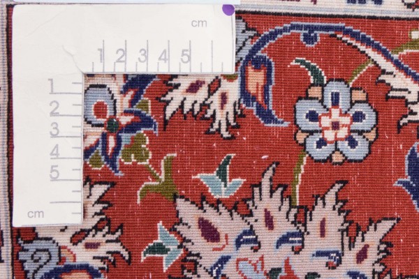 Perser Isfahan 200x300 Handgeknüpft Teppich Mehrfarbig Orientalisch Kurzflor