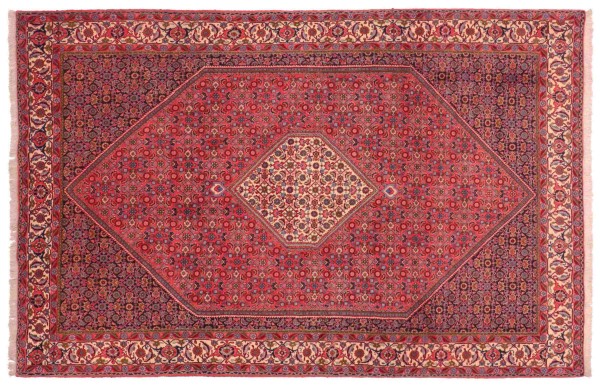 Persian Bidjar carpet 200x300 hand-knotted red oriental oriental short pile living room