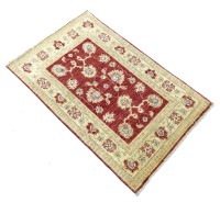 Vorschau: Afghan Chobi Ziegler Teppich 60x90 Handgeknüpft Rot Floral Orient Kurzflor Wohnzimmer Vorschau: Afghan Chobi Ziegler Teppich 60x90 Handgeknüpft Rot Floral Orient Kurzflor Wohnzimmer