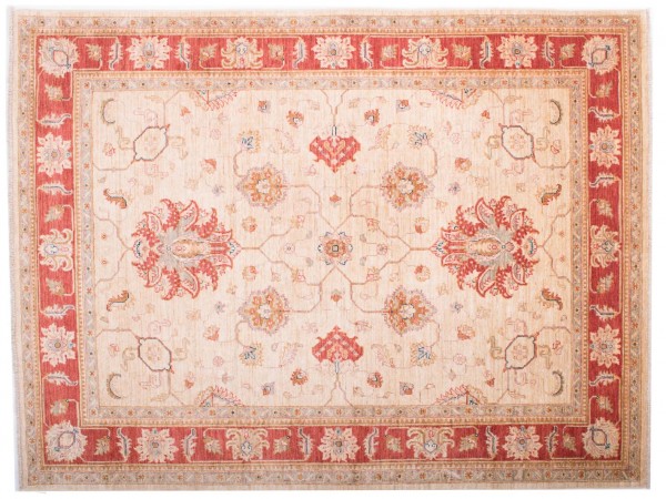Afghan Chobi Ziegler Fein 150x200 Handgeknüpft Teppich Rot Blumenmuster