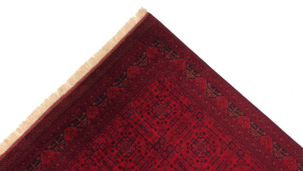 Afghan Khal Mohammadi Teppich Belgique 150x200 Handgeknüpft Rot Geometrisch