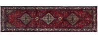 Preview: Perser Hamedan Teppich 90x300 Handgeknüpft Läufer Rot spiegelmuster Wolle Kurzflor Rug Preview: Perser Hamedan Teppich 90x300 Handgeknüpft Läufer Rot spiegelmuster Wolle Kurzflor Rug