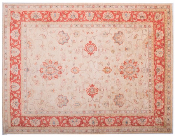 Afghan fine Ferahan Ziegler carpet 150x200 hand-knotted beige floral pattern Orient