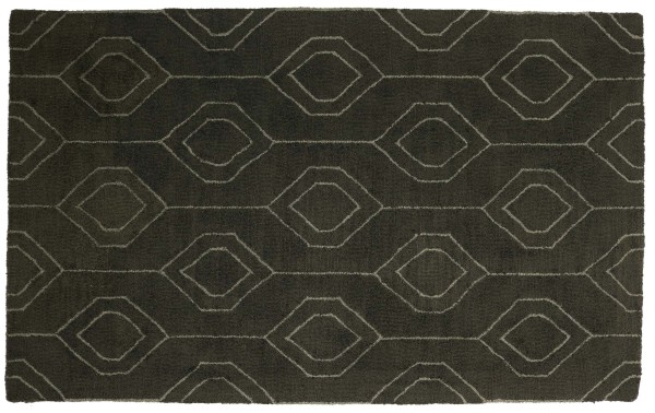 Carpet Handmade 160x230 Gray Patterned Hand Tufted Modern