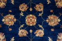 Vorschau: Afghan Chobi Ziegler 120x180 Handgeknüpft Teppich Blau Blumenmuster Kurzflor Vorschau: Afghan Chobi Ziegler 120x180 Handgeknüpft Teppich Blau Blumenmuster Kurzflor