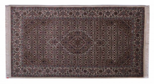Tabriz 14/70 80x160 Handgeknüpft Teppich Grau Orientalisch Kurzflor Orient Rug