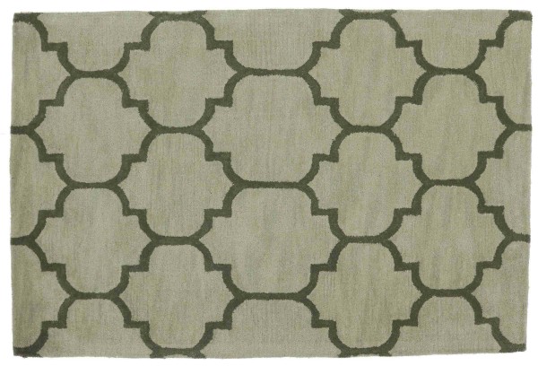 Wool carpet 120x180 gray ornaments handmade handtuft modern