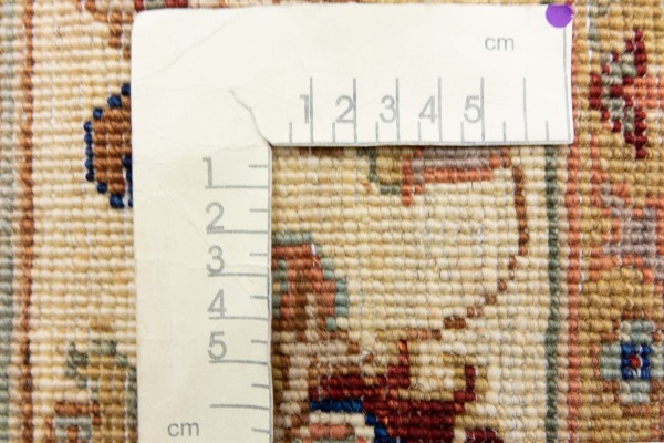 Afghan Chobi Ziegler 120x180 Handgeknüpft Teppich Blau Blumenmuster Kurzflor