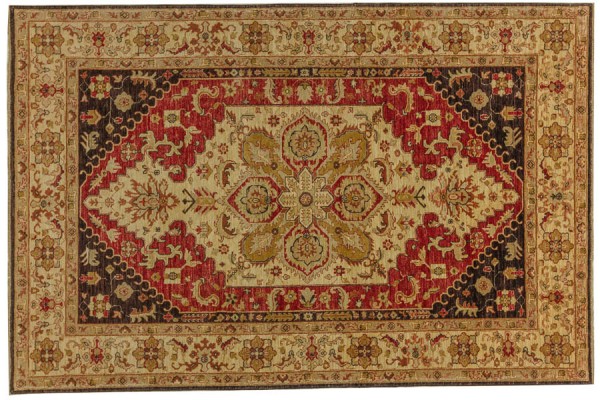 Afghan Chobi Ziegler Carpet 180x270 Hand-knotted Multicolored Oriental Orient