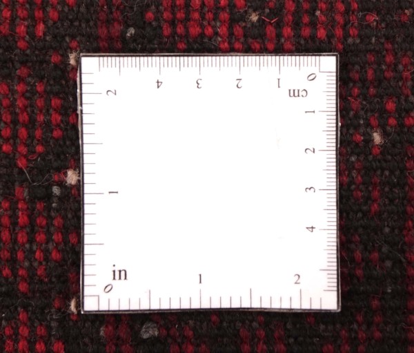 Afghan Teppich Akche Aqcha Handgeknüpft 50x100 Rot Geometrisches Muster Kurzflor