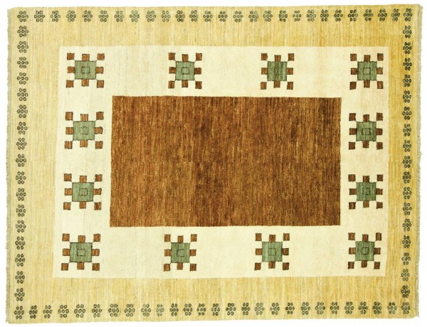 Afghan Modern Chobi Ziegler 160x210 Handgeknüpft Teppich Mehrfarbig Geometrisch