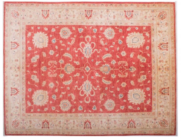Afghan fine Ferahan Ziegler carpet 150x200 hand-knotted red floral pattern Orient