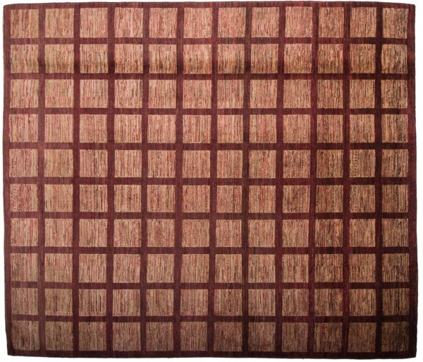 Afghan Modern Chobi Ziegler 250x300 Handgeknüpft Teppich Quadratisch Rot