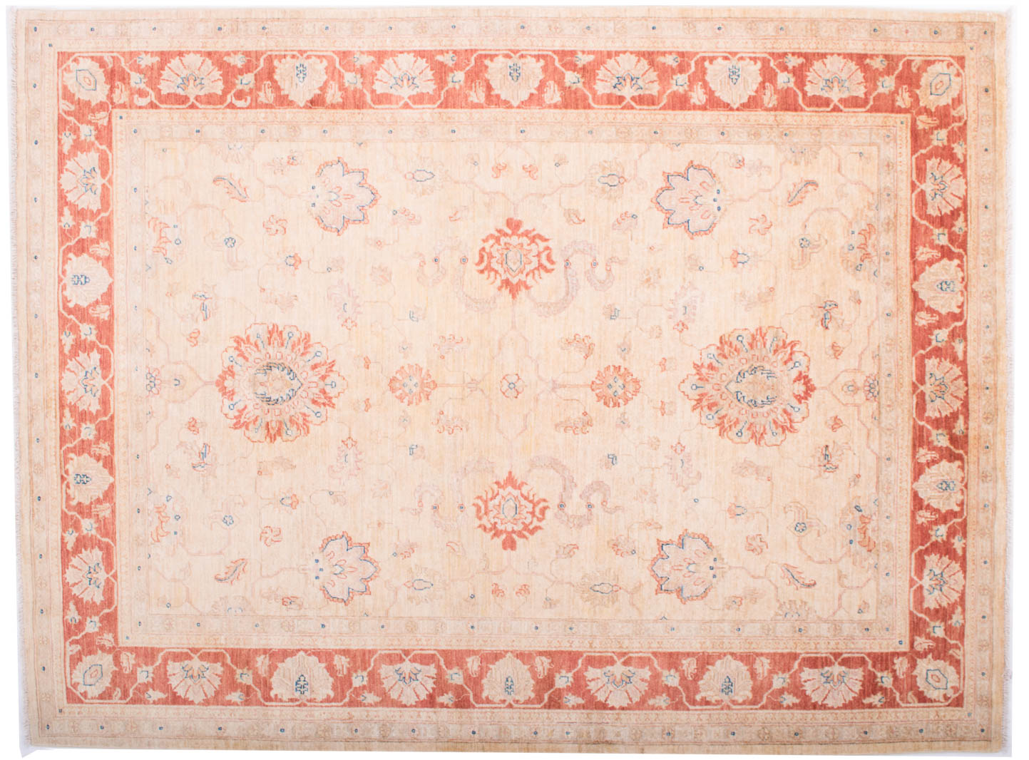 Paco Home Alfombra Interior Y Exterior Balcon Terraza Oriental Vintage  Coral Rosa Beige 60x100 cm