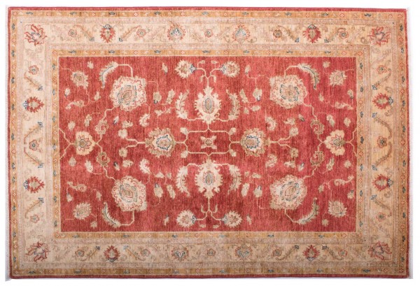 Afghan fine Ferahan Ziegler carpet 120x180 hand-knotted beige floral pattern Orient