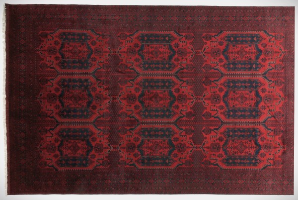 Afghan Teppich Khal Mohammadi 300x500 Handgeknüpft Braun Durchgemustert Orientalisch