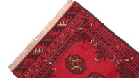 Preview: Afghan Teppich Akche Aqcha Handgeknüpft 50x100 Rot Geometrisches Muster Kurzflor Preview: Afghan Teppich Akche Aqcha Handgeknüpft 50x100 Rot Geometrisches Muster Kurzflor