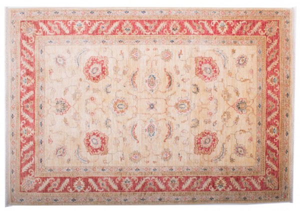 Afghan Chobi Ziegler Fein 120x170 Handgeknüpft Teppich Rot Blumenmuster