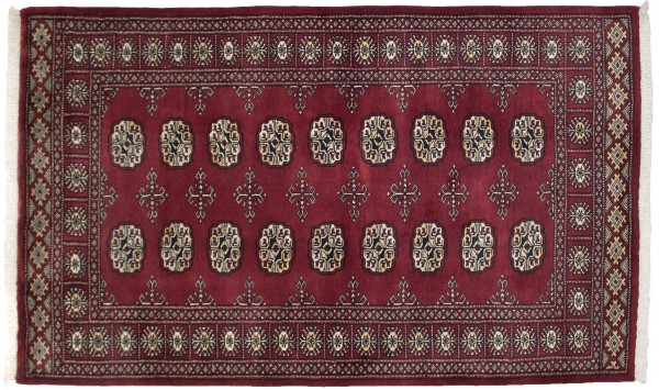 Pakistan Silk Touch 100x150 Handgeknüpft Teppich Braun Geometrisch Muster