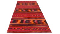 Preview: Afghan Kelim Soumakh Ghalmuri Teppich 140x340 Handgewebt Rot Streifen Handarbeit Gewebt Preview: Afghan Kelim Soumakh Ghalmuri Teppich 140x340 Handgewebt Rot Streifen Handarbeit Gewebt