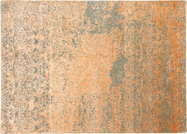 Modern hand-knotted carpet 150x200 Orange Abstract Oriental UNIKAT short pile