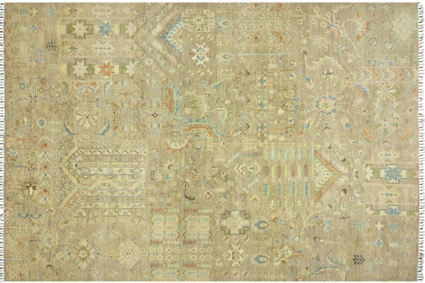 Afghan Ziegler Ariana Design Carpet 250x300 Hand Knotted Beige Geometric Orient