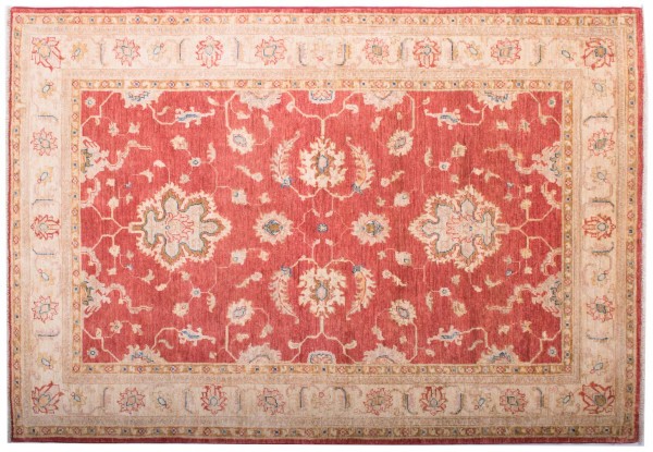 Afghan Chobi Ziegler Fein 120x180 Handgeknüpft Teppich Rot Orientalisch