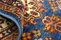 Preview: Afghan Kazak Fein 80x300 Handgeknüpft Orientteppich Läufer Blau Geometrisch Preview: Afghan Kazak Fein 80x300 Handgeknüpft Orientteppich Läufer Blau Geometrisch