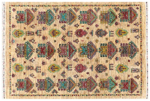 Afghan Ziegler Khorjin Ariana Rug 170x230 Hand Knotted Beige Patterned Orient