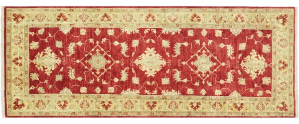 Afghan Feiner Ferahan Ziegler Teppich 80x190 Handgeknüpft Braunrot Floral Orient
