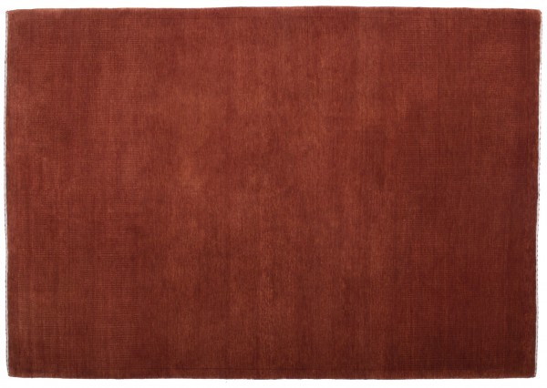 Loribaft 150x200 Handgeknüpft Teppich Rot Einfarbig Kurzflor Orient Rug