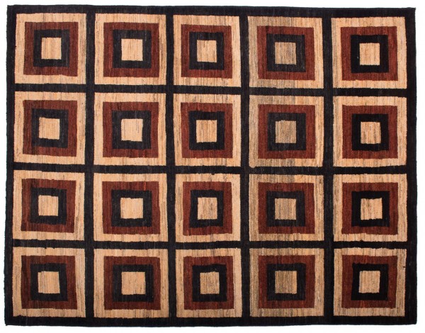 Afghan Modern Chobi Ziegler 150x200 Handgeknüpft Teppich Mehrfarbig Geometrisch