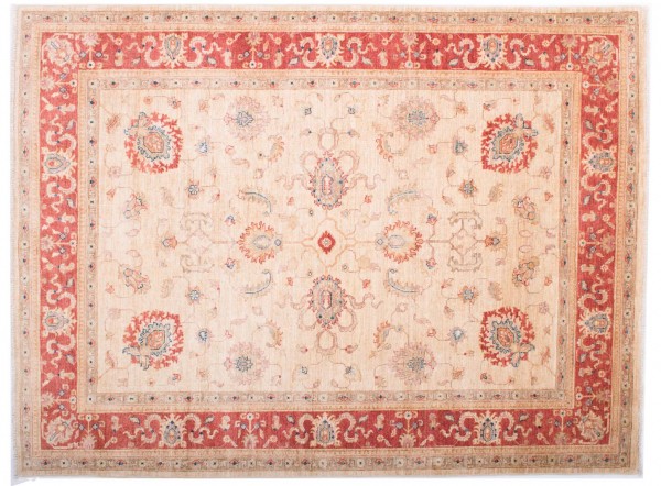 Afghan fine Ferahan Ziegler carpet 150x200 hand-knotted beige floral pattern Orient
