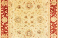 Vorschau: Afghan Chobi Ziegler 150x200 Handgeknüpft Teppich Beige Blumenmuster Kurzflor Vorschau: Afghan Chobi Ziegler 150x200 Handgeknüpft Teppich Beige Blumenmuster Kurzflor