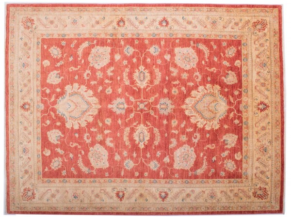 Afghan Chobi Ziegler Fein 150x200 Handgeknüpft Teppich Rot Blumenmuster