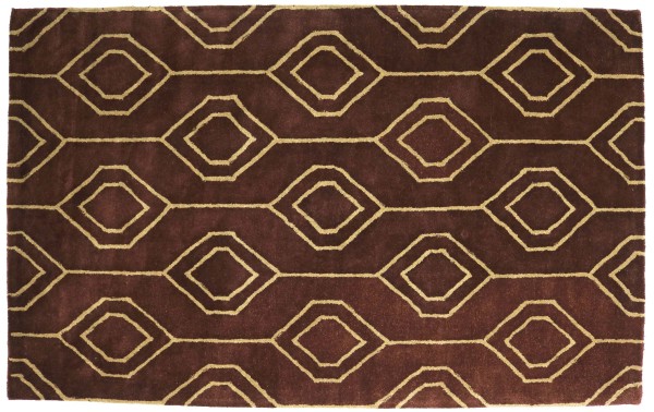 Carpet Handmade 160x230 Brown Patterned Hand Tuft Modern