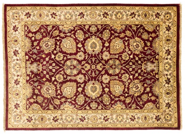 Afghan Chobi Ziegler Fein 120x180 Handgeknüpft Teppich Beige Blumenmuster