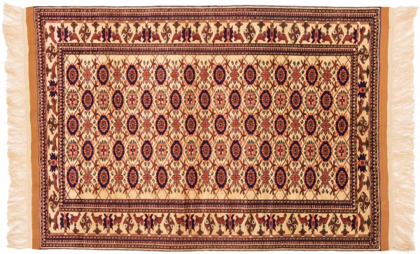 Afghan Mauri Kabul 120x170 Handgeknüpft Teppich Braun Geometrisch Muster