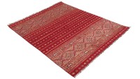 Preview: Afghan Ziegler Khorjin Teppich 150x190 Handgeknüpft Rot Gestreift Orient Kurzflor Preview: Afghan Ziegler Khorjin Teppich 150x190 Handgeknüpft Rot Gestreift Orient Kurzflor
