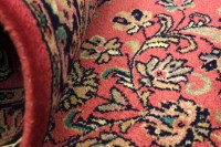 Vorschau: Sarough Teppich 70x140 Handgeknüpft Rosa Floral Wolle Kurzflor Rug Vorschau: Sarough Teppich 70x140 Handgeknüpft Rosa Floral Wolle Kurzflor Rug