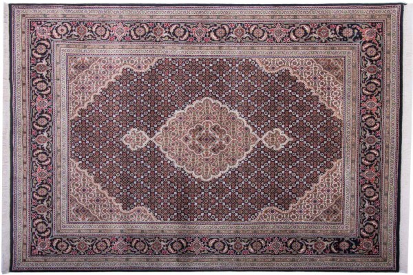 Tabriz carpet 160x230 hand-knotted multicolored oriental oriental low pile living room
