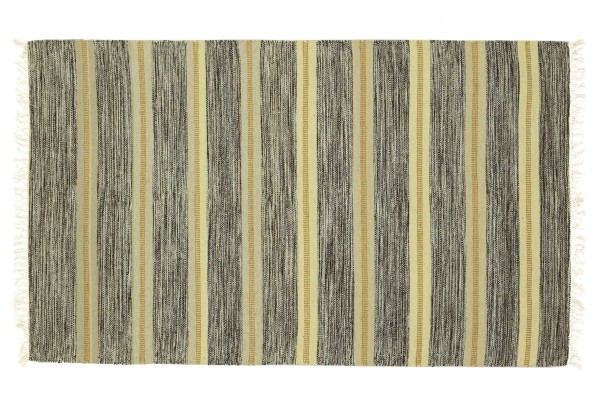 Kilim Rug 120x180 Handwoven Brown Striped Handmade Room