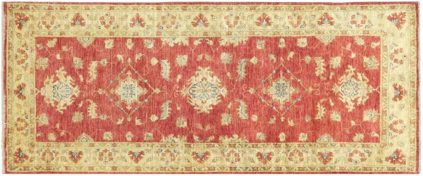 Afghan fine Ferahan Ziegler carpet 80x160 hand-knotted brown-red floral Orient